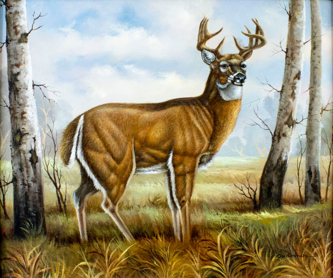 Don Erdman (US,20C) oil painting (1 of 15)