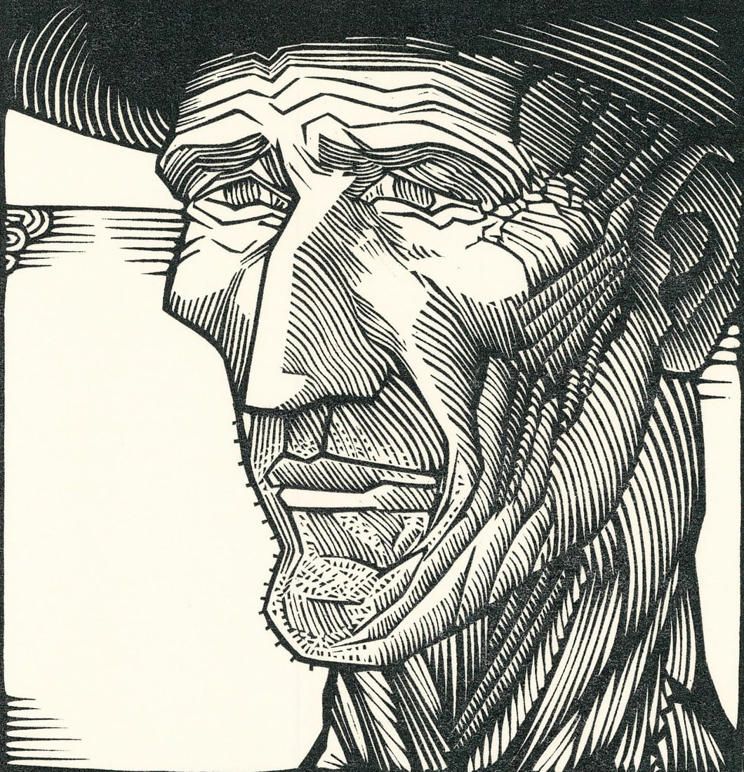 David Frampton (NY,NH,20/21C) woodblock print (1 of 9)