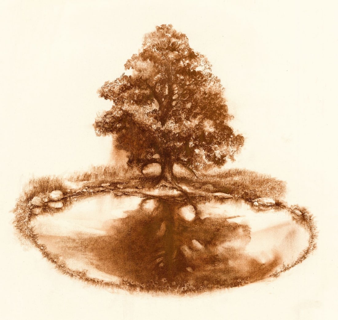 Herbert Tauss (NY,1929-2001) watercolor painting: ARTIST: Herbert Tauss (New York, 1929 - 2001) TITLE: John Steinbeck Illustration YEAR: 1977 MEDIUM: watercolor on paper. Paper applied to board. CONDITION: