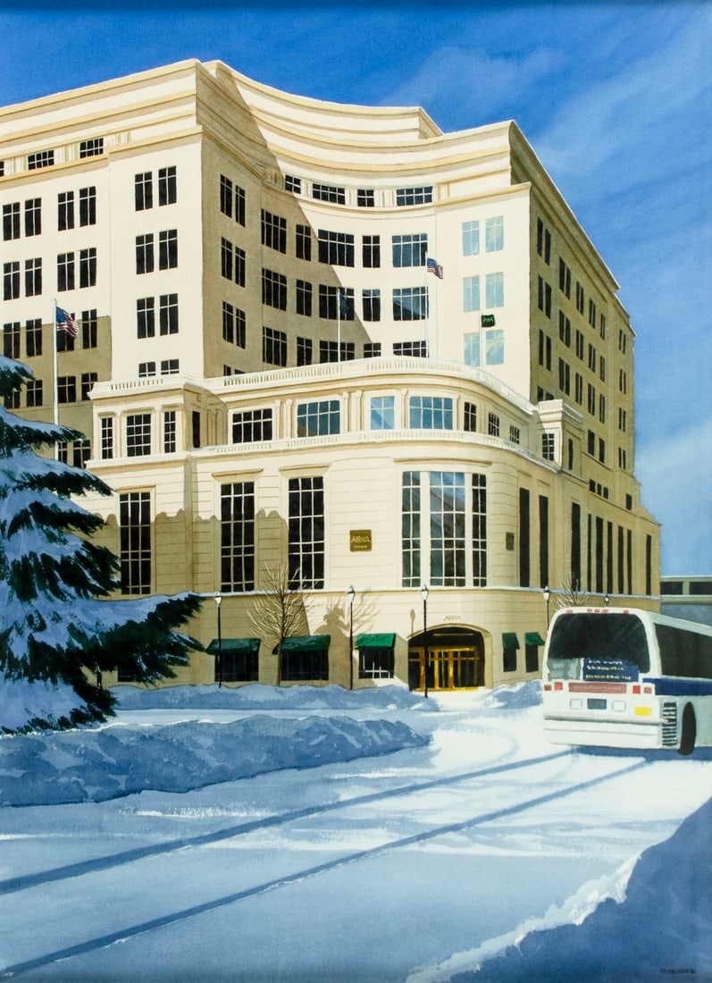 Thomas Newnam (PA,DE,b 1946) watercolor painting (1 of 12)