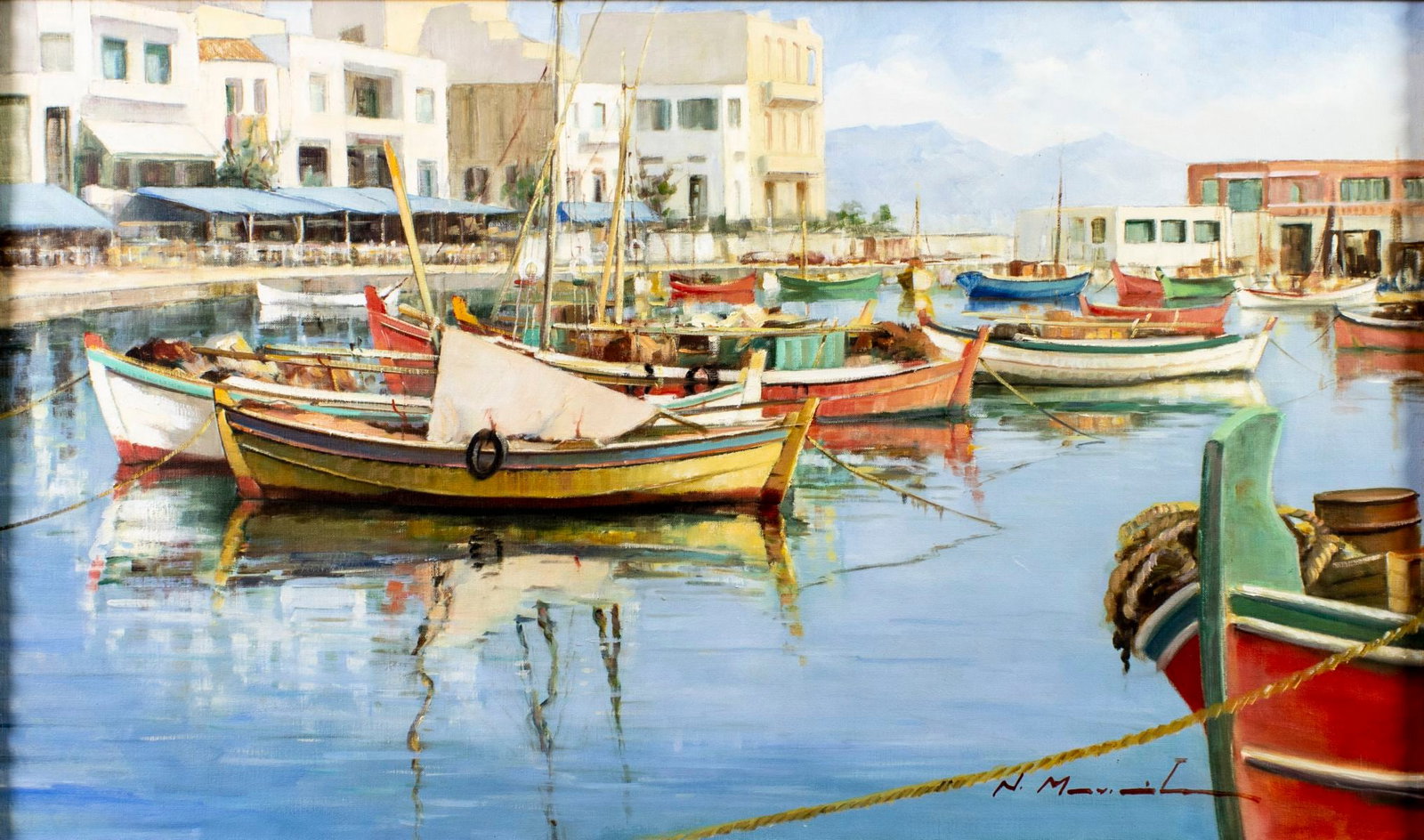 Nikoe Maniathe (Greek,20C) oil painting (1 of 15)