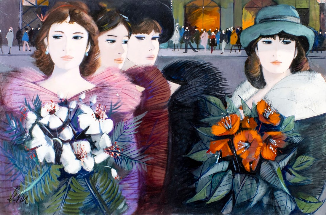 Charles Levier (French,NY,CA,1920-2003) oil painting (1 of 14)
