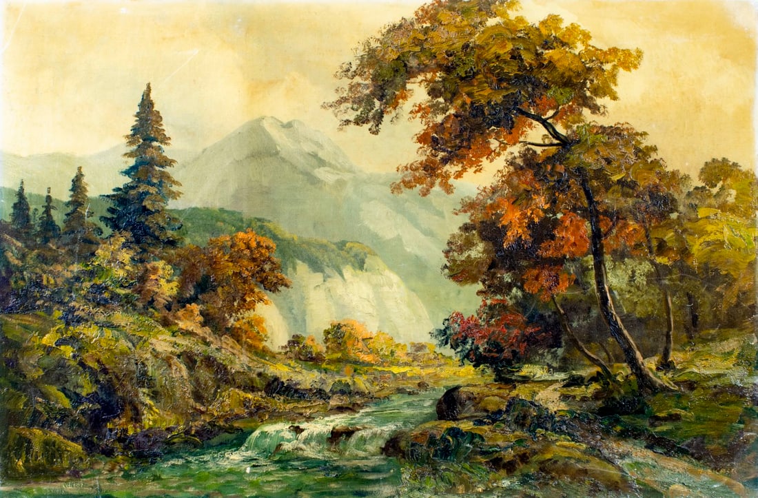 Rudolph Eicher (NJ,OH,Swiss,1884-1958) oil painting (1 of 12)
