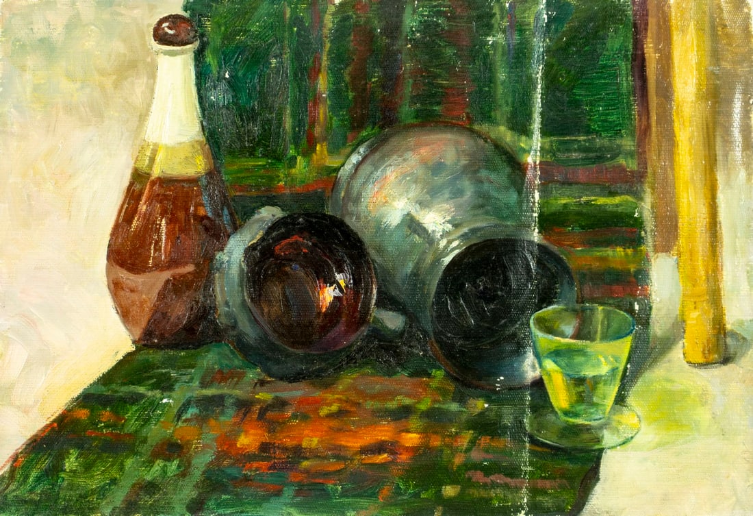 Vintage 20C Tbilisi Georgian oil painting (1 of 11)