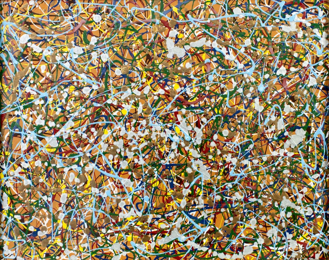 Max Schnacknow (FL,1922-2013) acrylic painting (1 of 14)