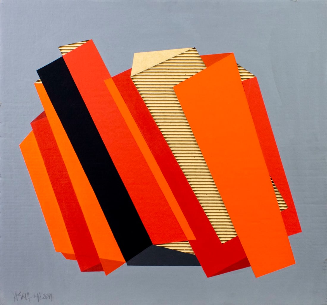 Jasha Green (US,1923-2006) acrylic painting (1 of 12)