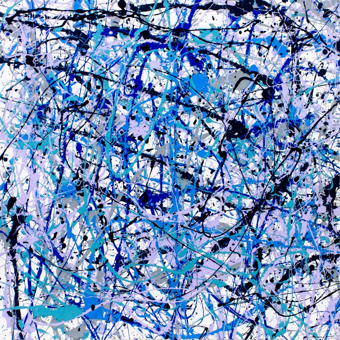 R Moore (US,20/21C) acrylic painting (1 of 12)