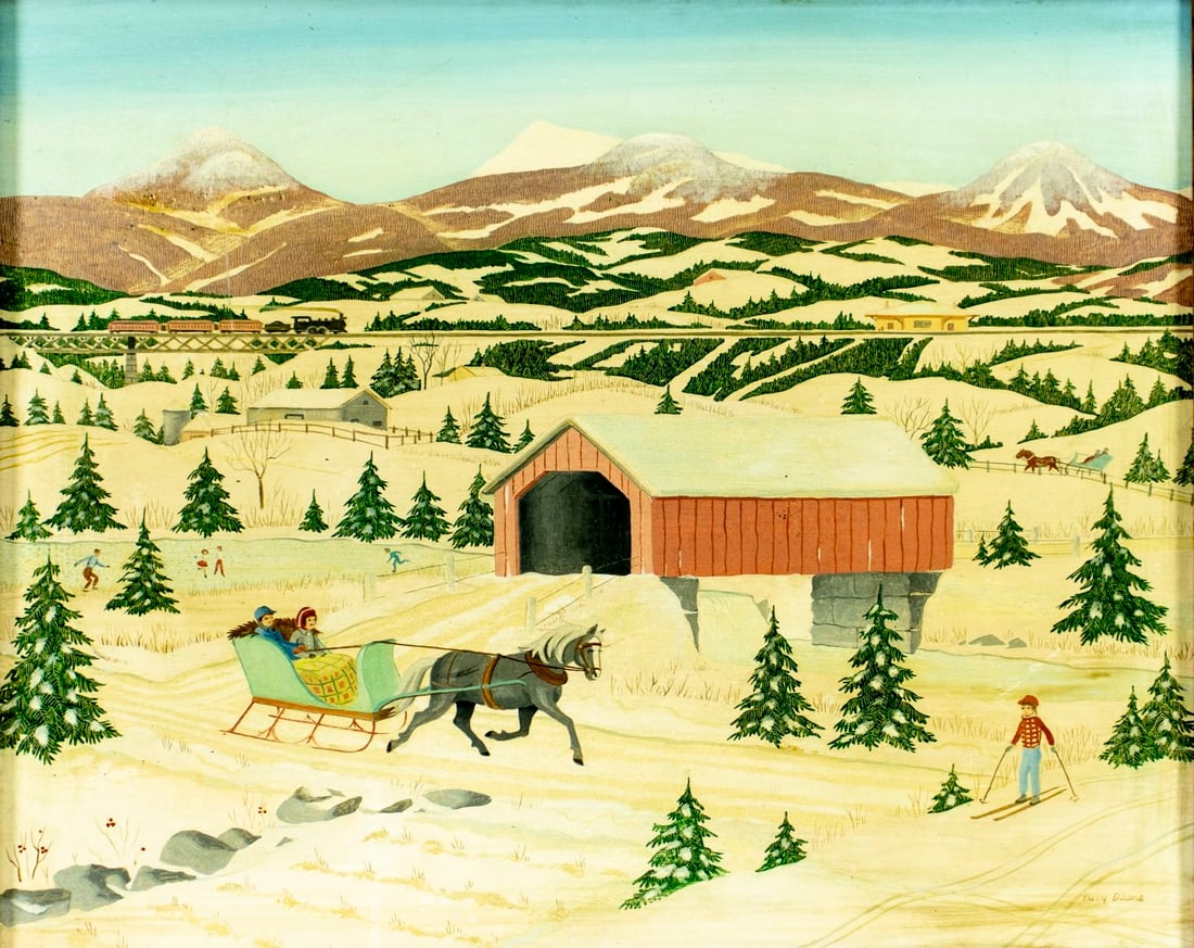Lucy Doane (VT,MA,Dutch,1908-2010) oil painting (1 of 14)