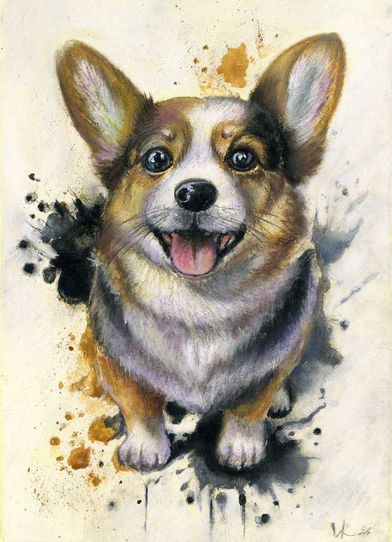 Ksenia Vasilchenko (Ukraine,b 1996) pastel painting (1 of 12)