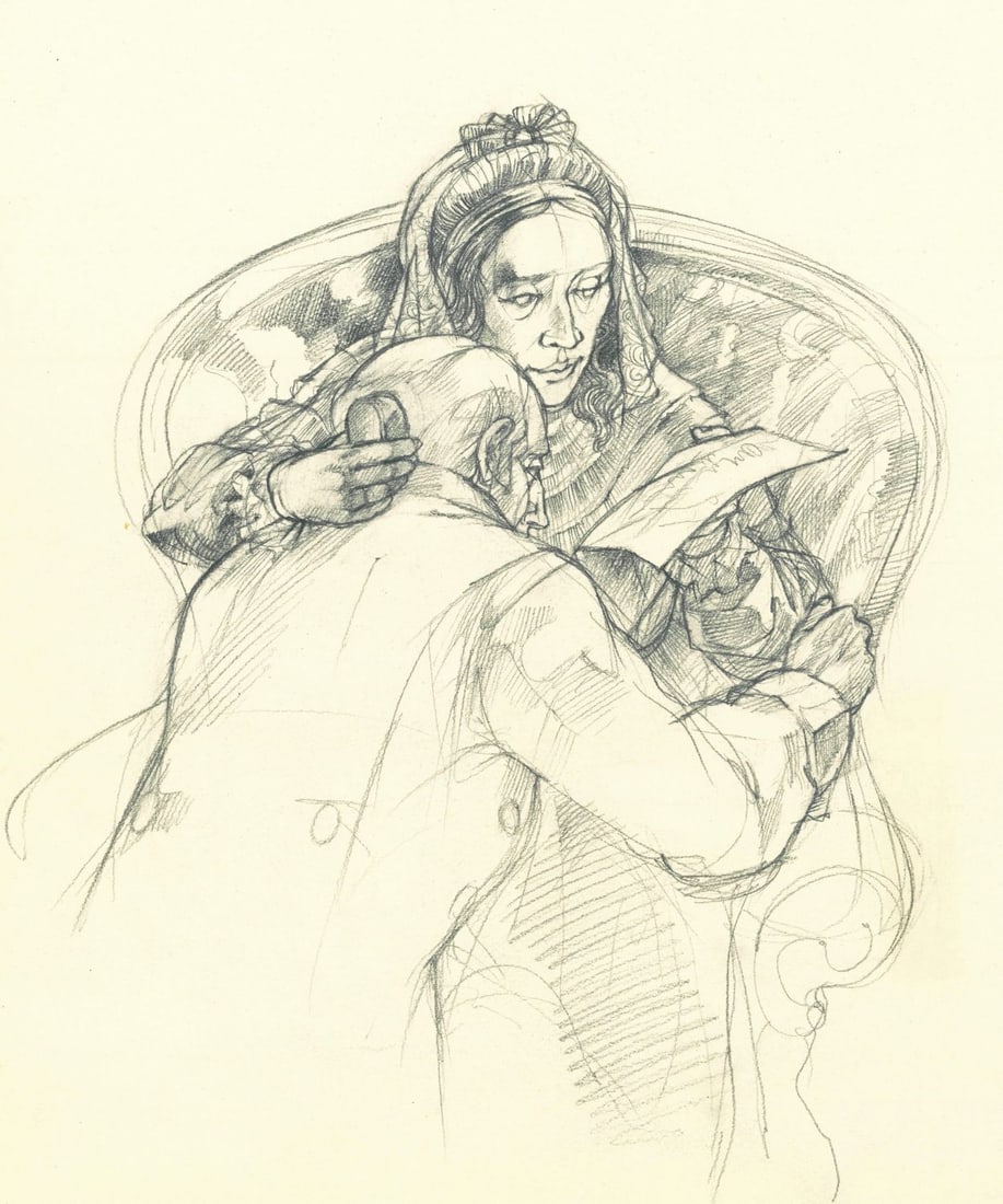 Don Bolognese (NY,VT,b 1934) graphite painting (1 of 10)