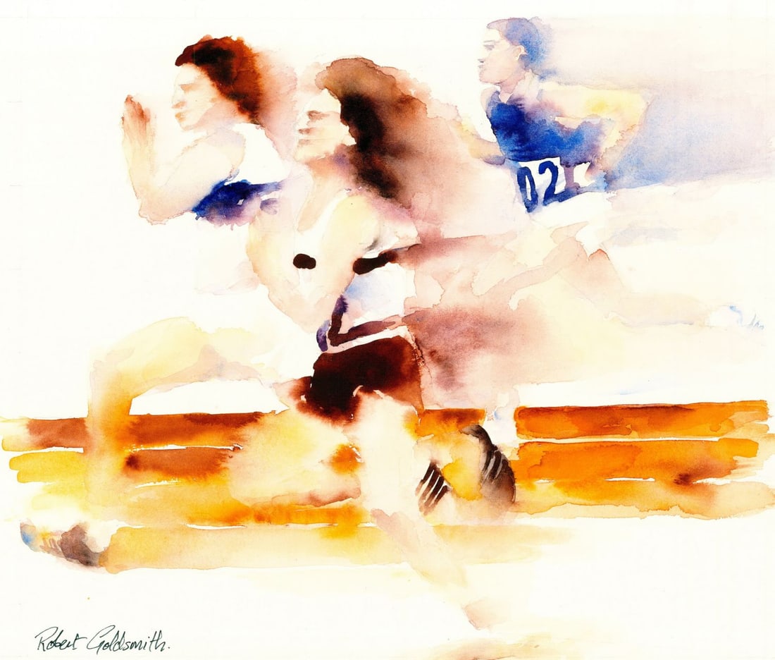 Robert S Goldsmith (UK,20C) watercolor painting (1 of 11)