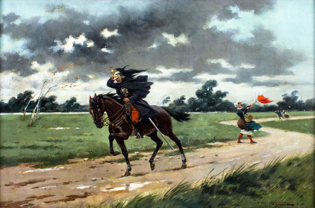 Jules Monge (France,1855-1934) oil painting antique (1 of 12)