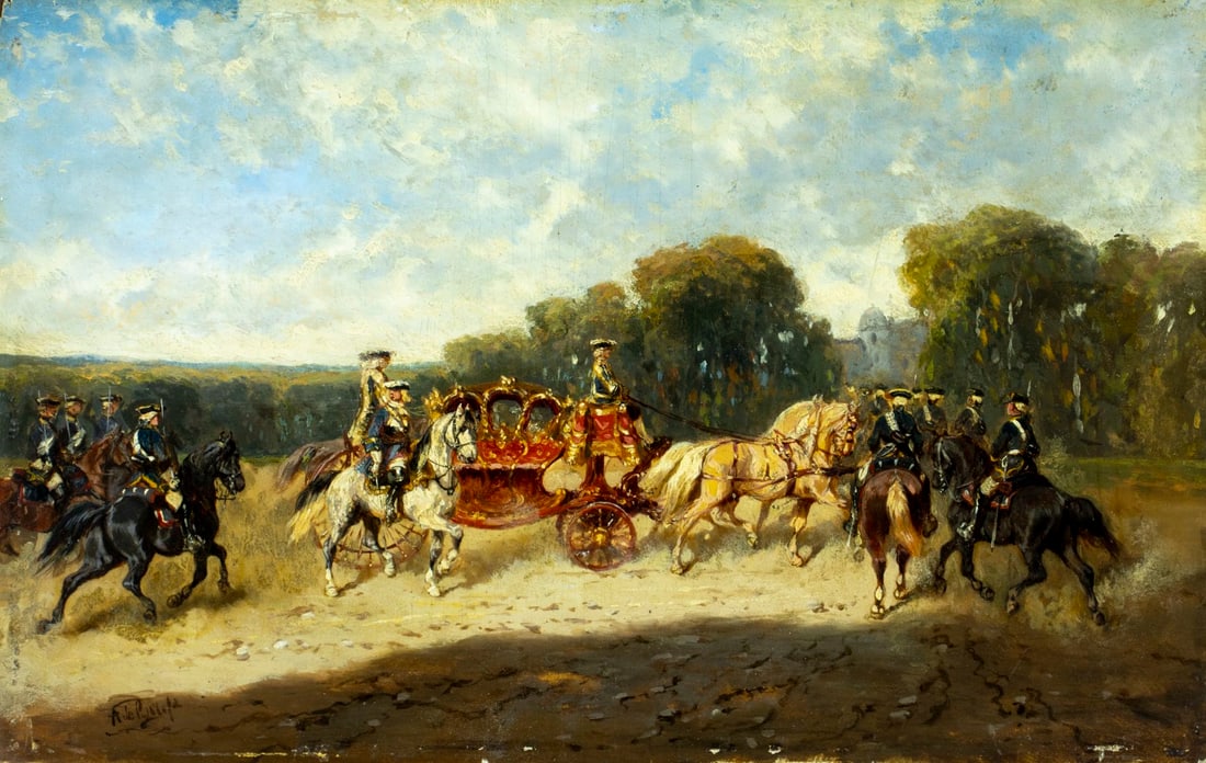 Alexander von Bensa (German,1820-1902) oil painting antique (1 of 13)