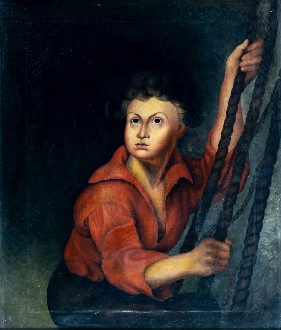 Antique 19C oil painting (1 of 12)