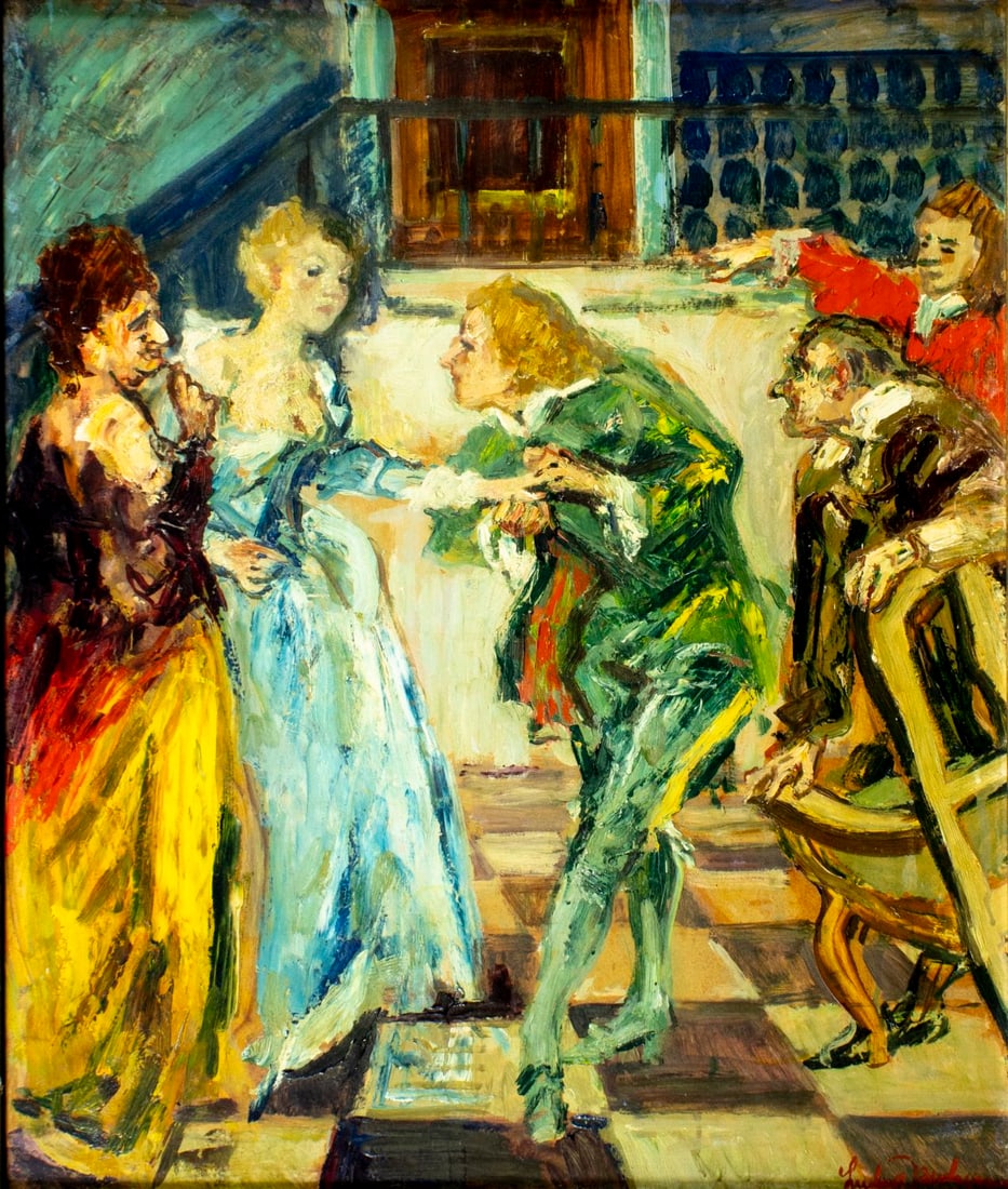 Ludvig Jacobsen (Denmark,1890-1957) oil painting (1 of 13)