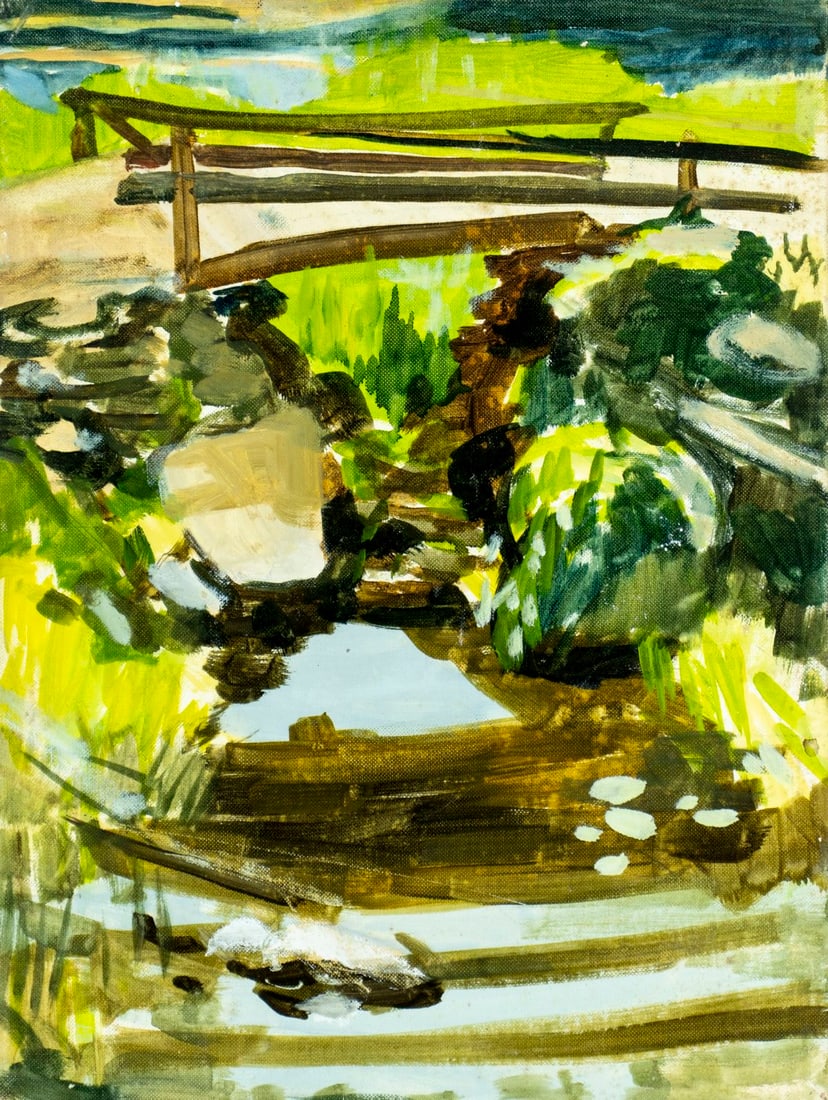 Robert Angeloch (NY,1922-2011) oil painting (1 of 12)