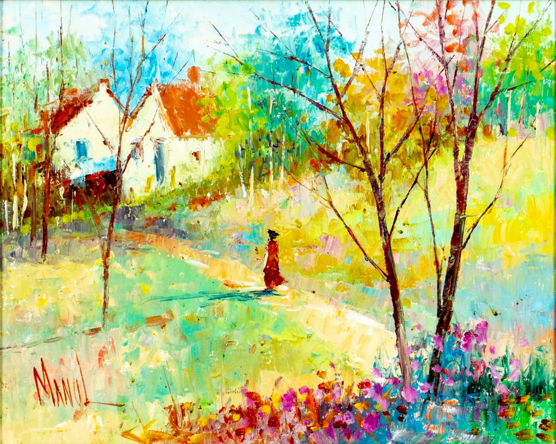John Adamos Manol (Greek,1900-1989) oil painting (1 of 14)