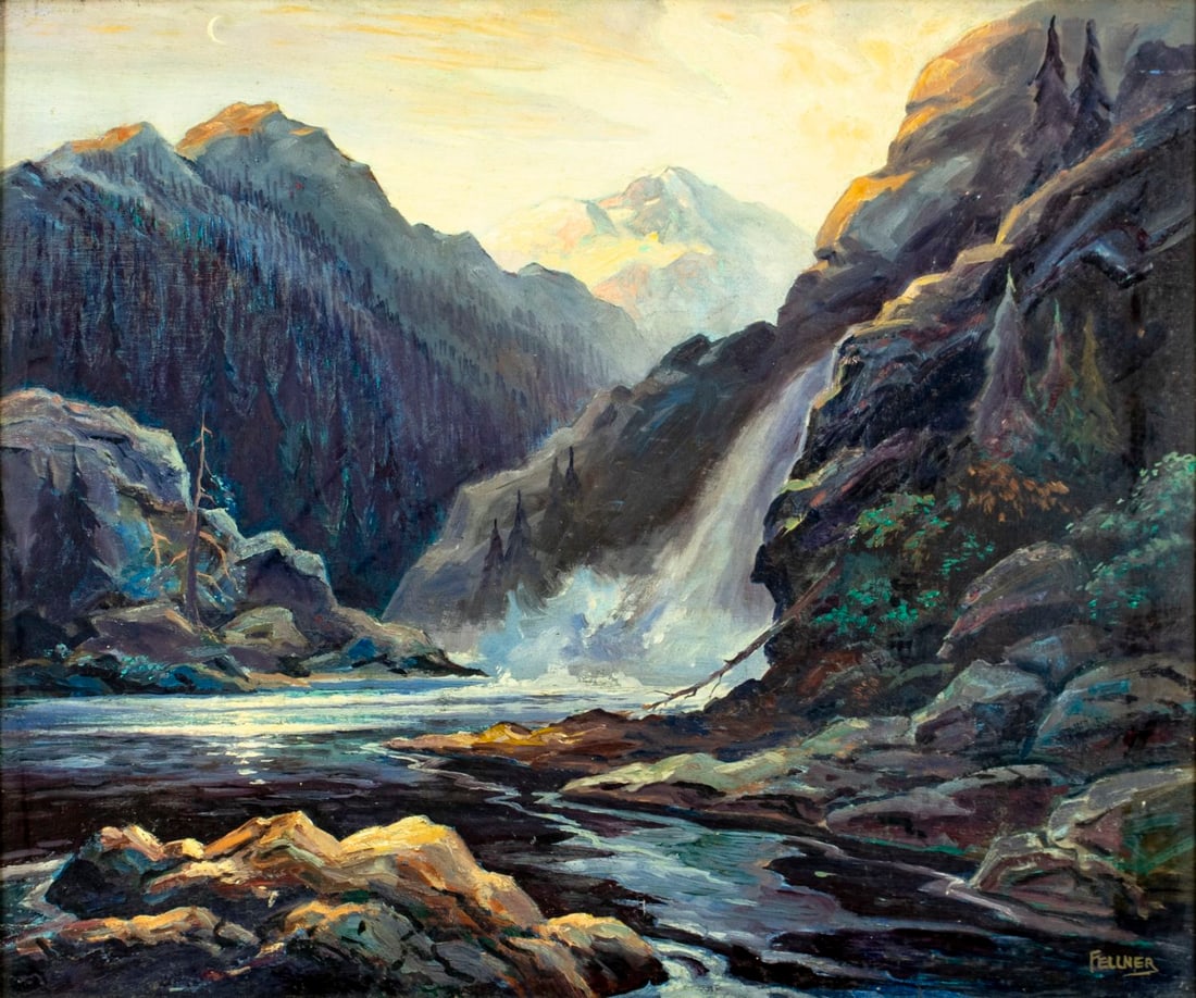 Frank Fellner (NJ,1886-1966) oil painting (1 of 13)