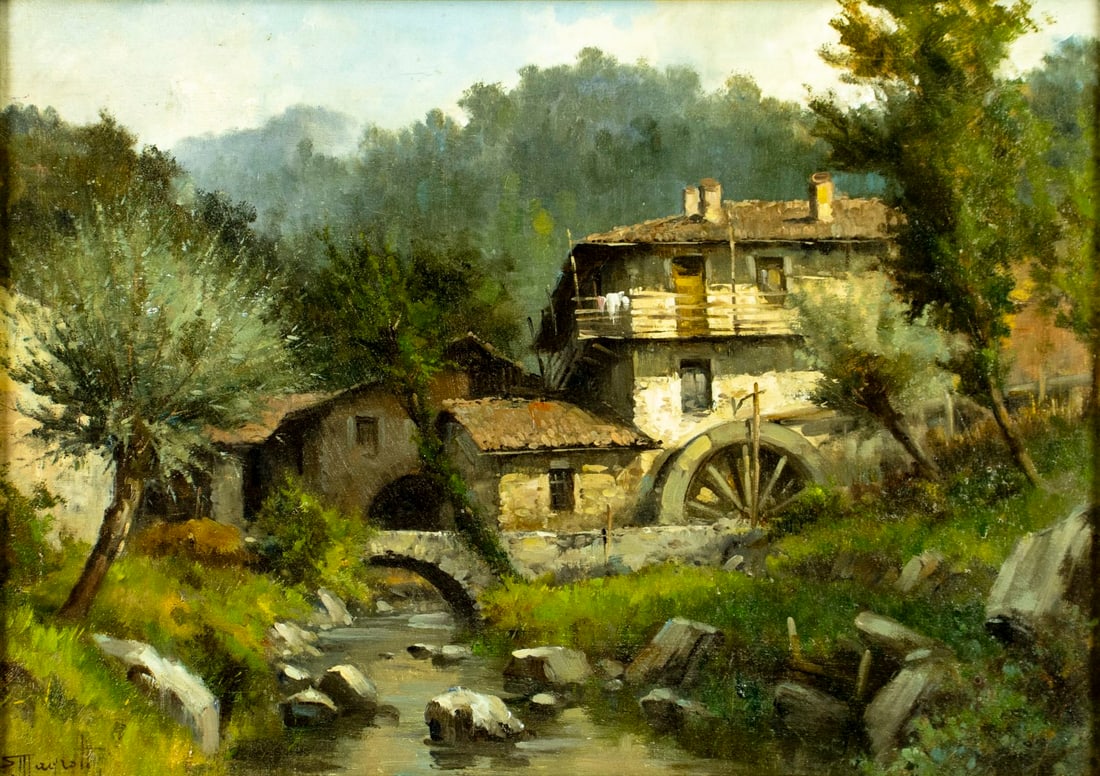 Ercole Magrotti (Italy,1890-1967) oil painting (1 of 13)