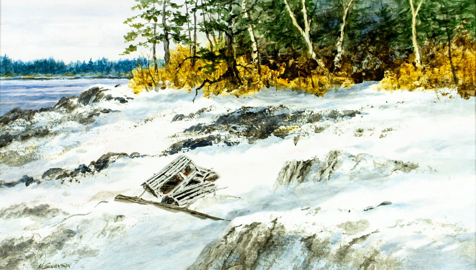 Henry Swanson (US,20/21C) watercolor painting (1 of 13)