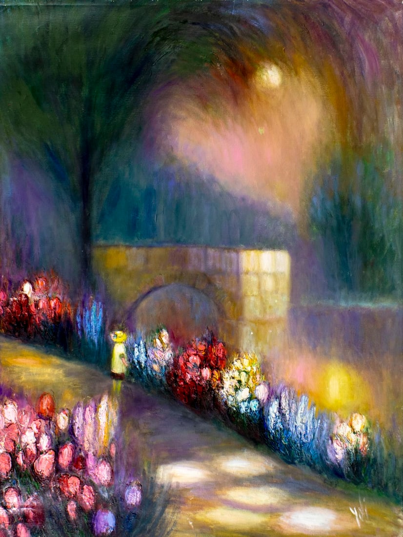 Yolanda Razzeto (Peru,1948-?) oil painting (1 of 13)