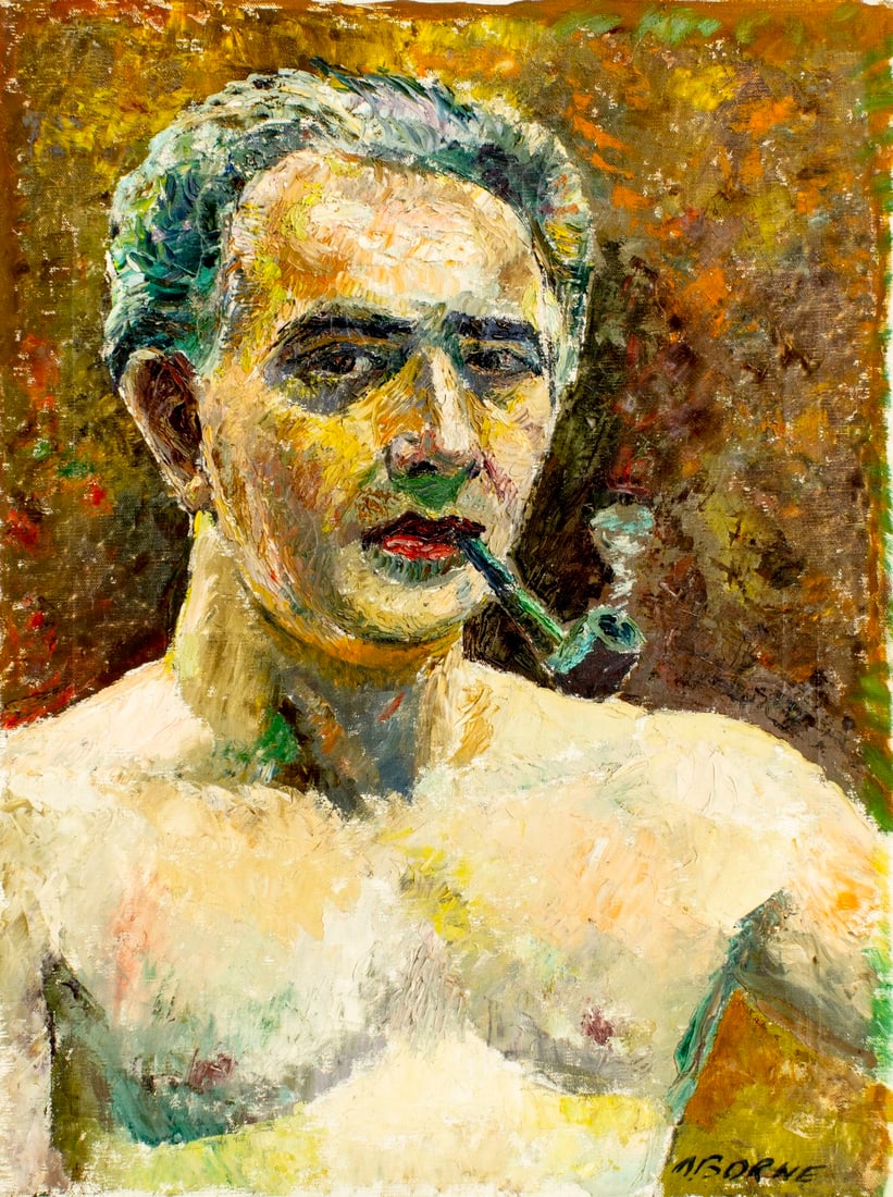 Mortimer Borne (NY,Poland,1902-1987) oil painting (1 of 13)