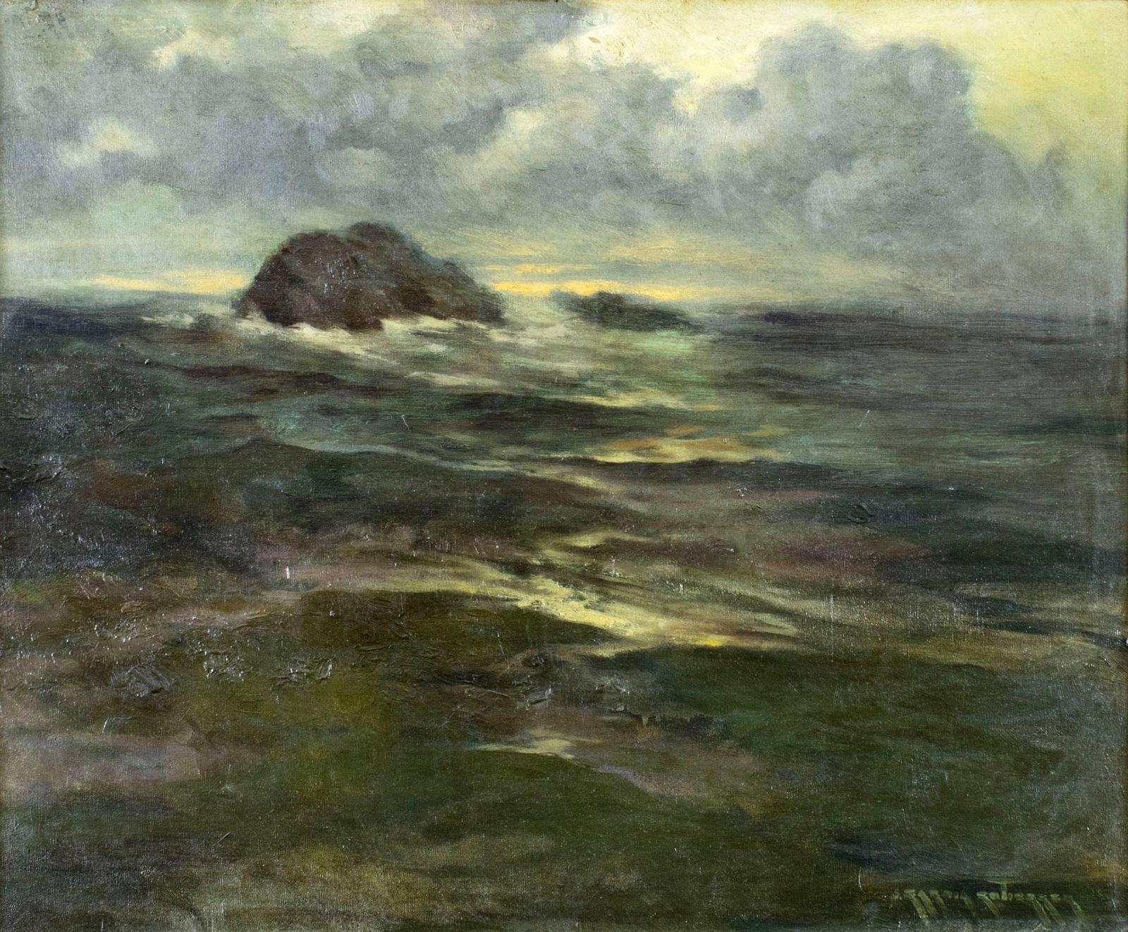 Julio G Gutierrez (France,1882-1996) oil painting antique (1 of 10)