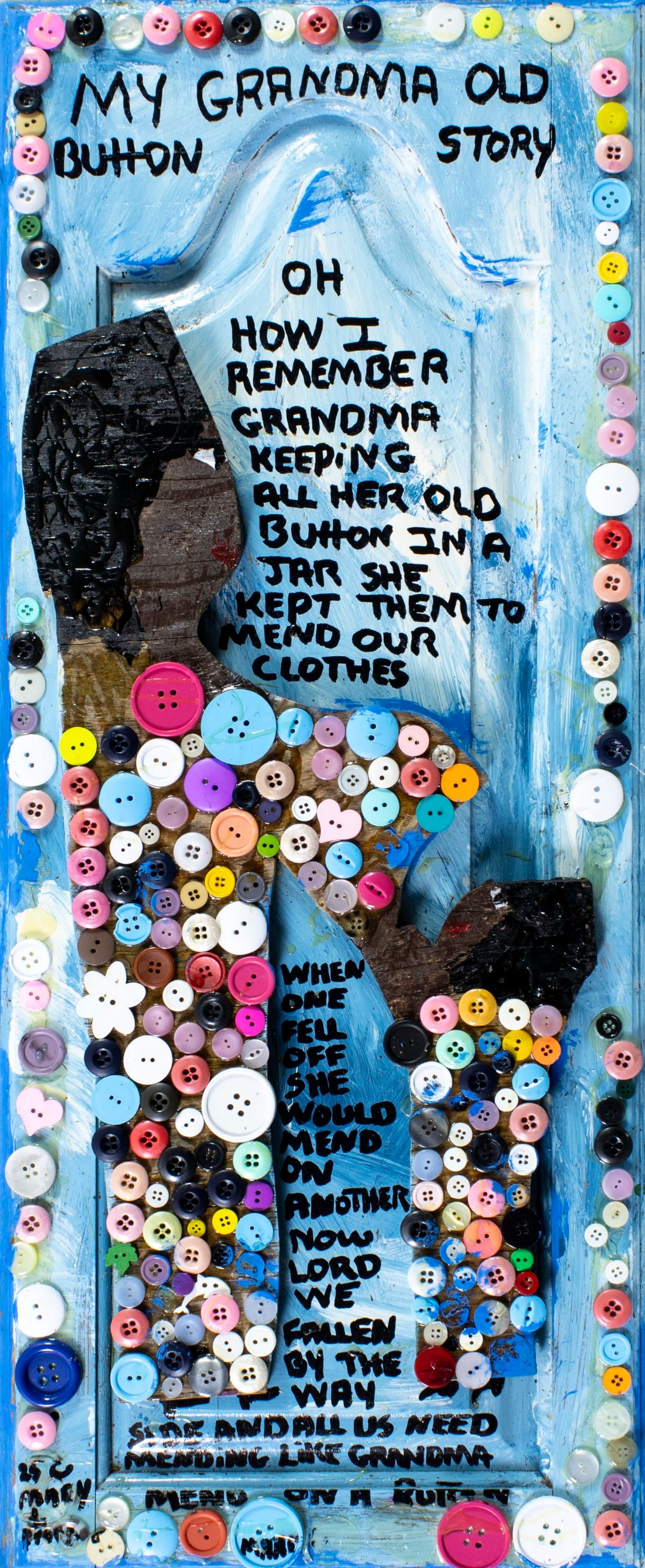 Mary Proctor (FL,b 1960) mixed media painting (1 of 13)