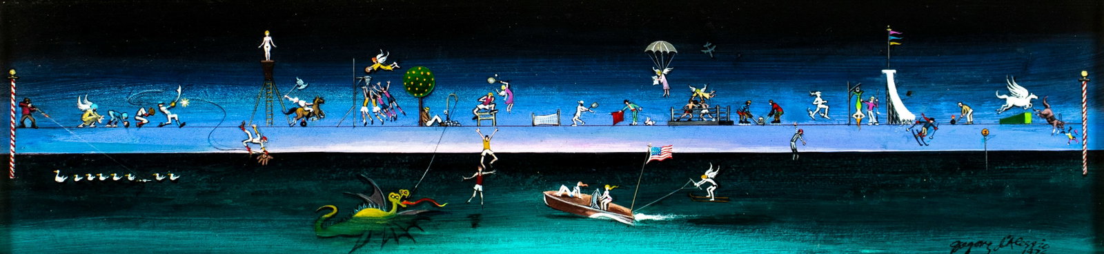 Gregory d'Alessio (NY,1904-1993) oil painting (1 of 14)