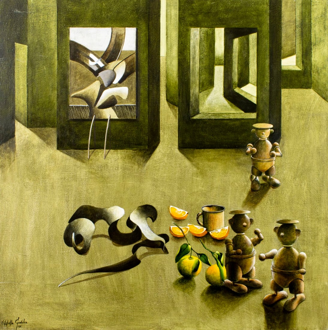 Milton Ramon Estrella Gavidia (Ecuador,b 1969) acrylic painting (1 of 12)