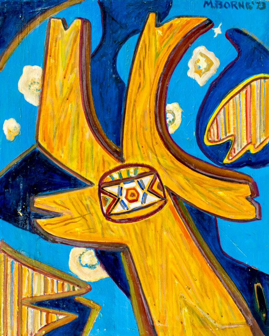 Mortimer Borne (NY,Poland,1902-1987) oil painting (1 of 12)