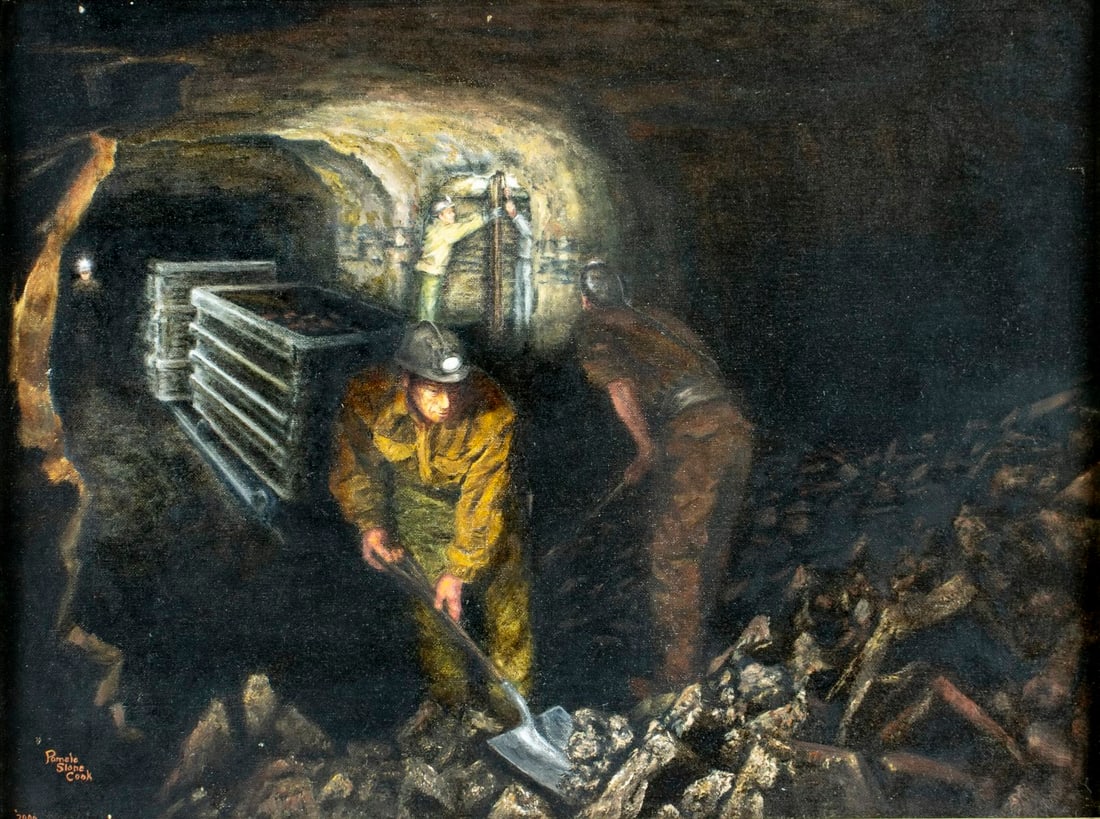 Pamela Slone Cook (US,20/21C) oil painting (1 of 12)