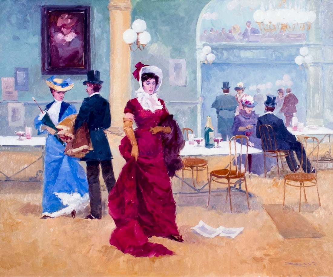 Luis Sagasta (Europe,1929-?) oil painting (1 of 14)