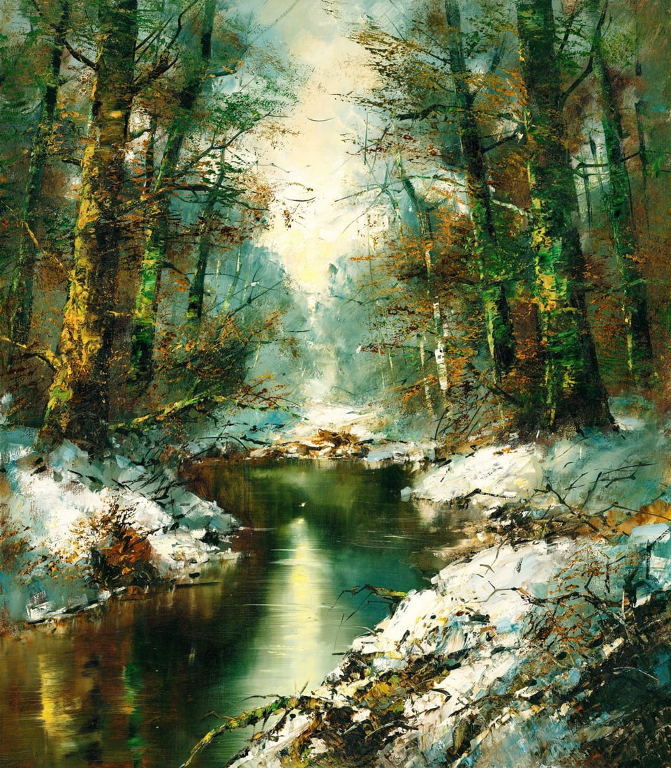 B Reiser (German,20C) oil painting (1 of 12)