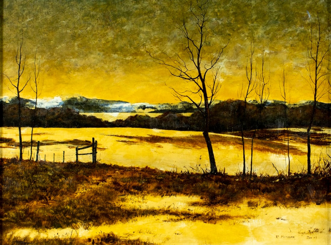 Phil J Metzger (US,20C) oil painting (1 of 12)