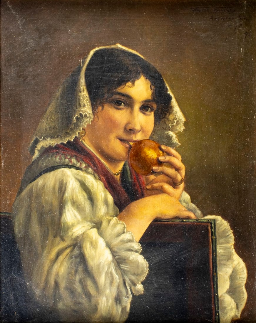 Walter Sanford (Belgium,19C) oil painting antique (1 of 11)