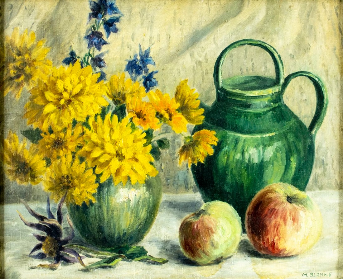 Marie Blanke (IL,VT,1879-1961) oil painting (1 of 13)