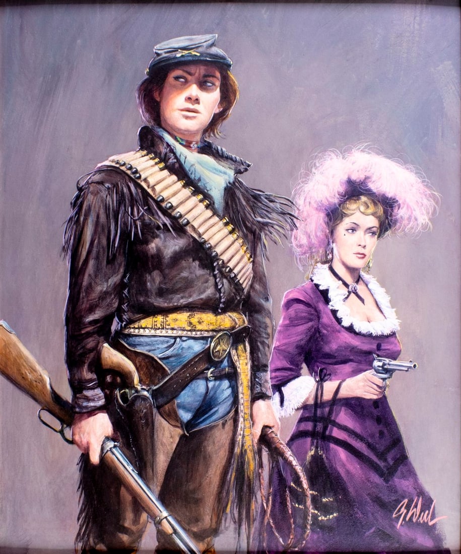 Guy Deel (CA,TX,1933-2005) oil painting: ARTIST: Guy Deel (California, Texas, 1933 - 2005) TITLE: Cut One They All Bleed (titled on verso) MEDIUM: oil on board CONDITION: Few minor scratches/paint losses. No visibl
