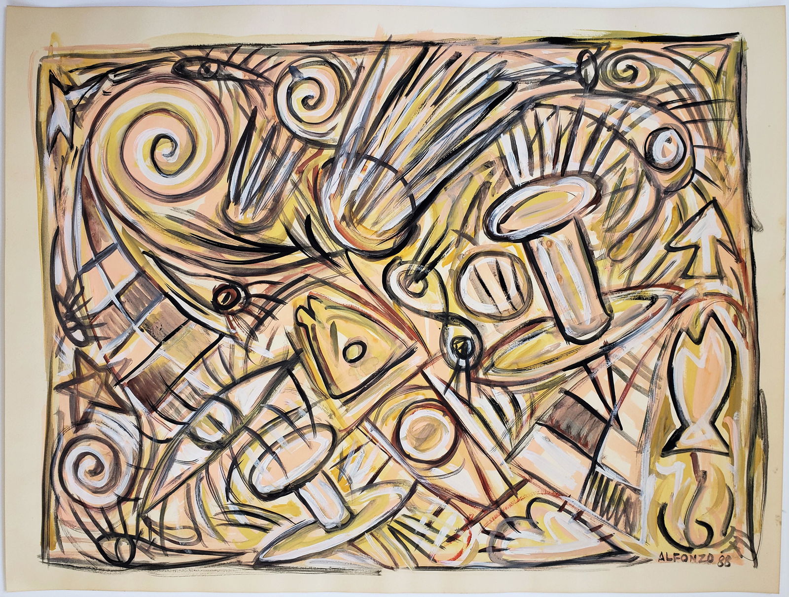 Carlos Jose ALFONZO (1950-1991). Cuban artist. (1 of 4)