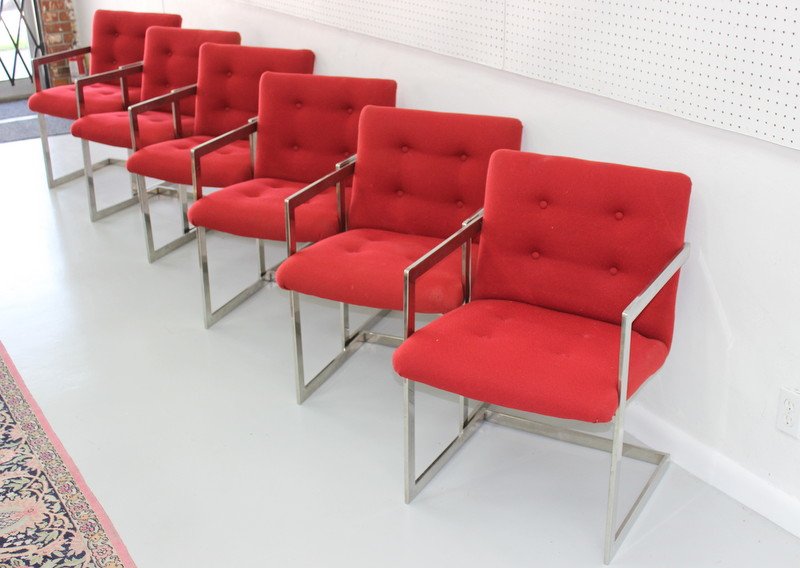SIX MILO BAUGHMAN CHAIRS (1 of 3)