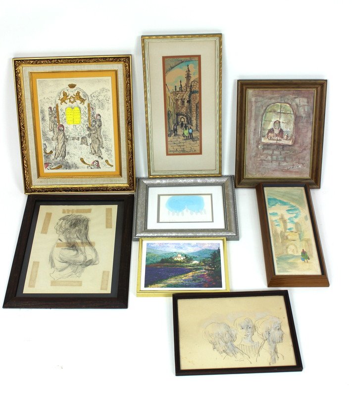 COLLECTION OF EIGHT VARIOUS ETCHINGS & PRINTS (1 of 5)