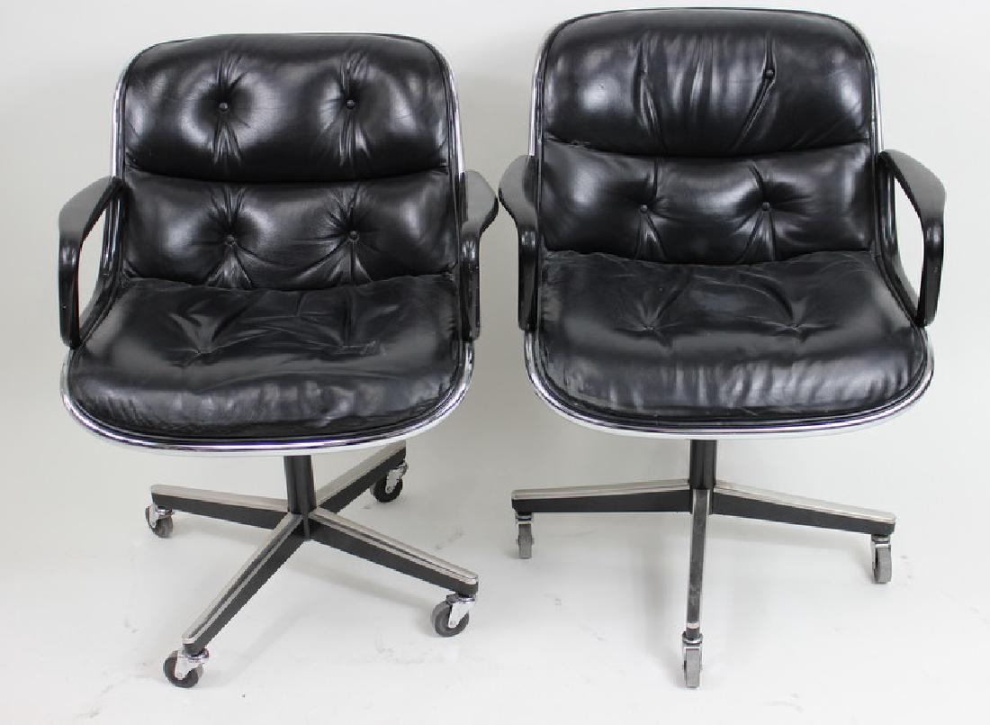 Charles Pollock for Knoll office chairs: Charles Pollock for Knoll office chairs. good vintage conidition. minor wear. presents nicely. Third Party shipping.