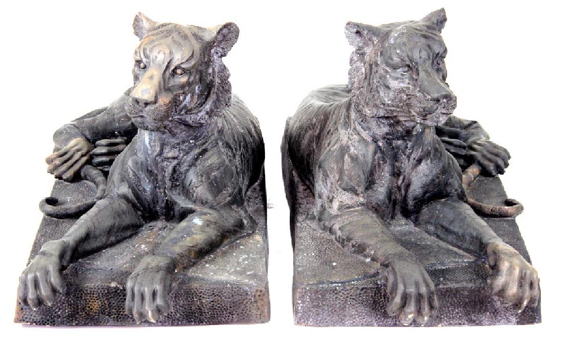 Tigers, Life Size, Bronze Sculptures (1 of 4)
