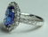 Ladies 18 Karat Tanzanite & Diamond Ring - 4