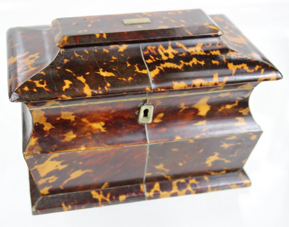 English Tortoise Shell Tea Caddy (1 of 6)