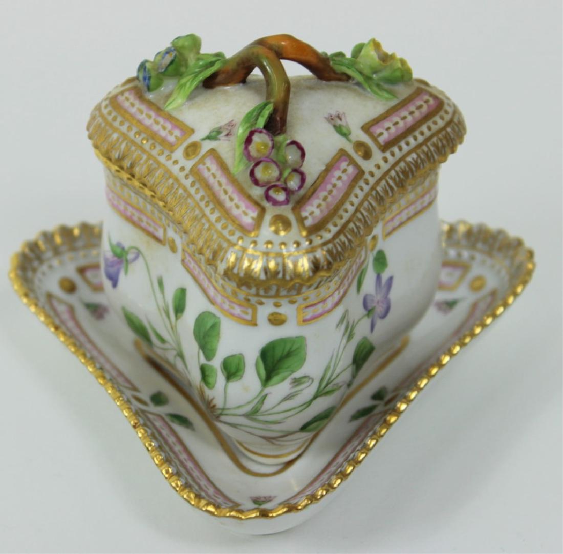 (3) Three Piece Royal Copenhagen Flora Danica (1 of 3)