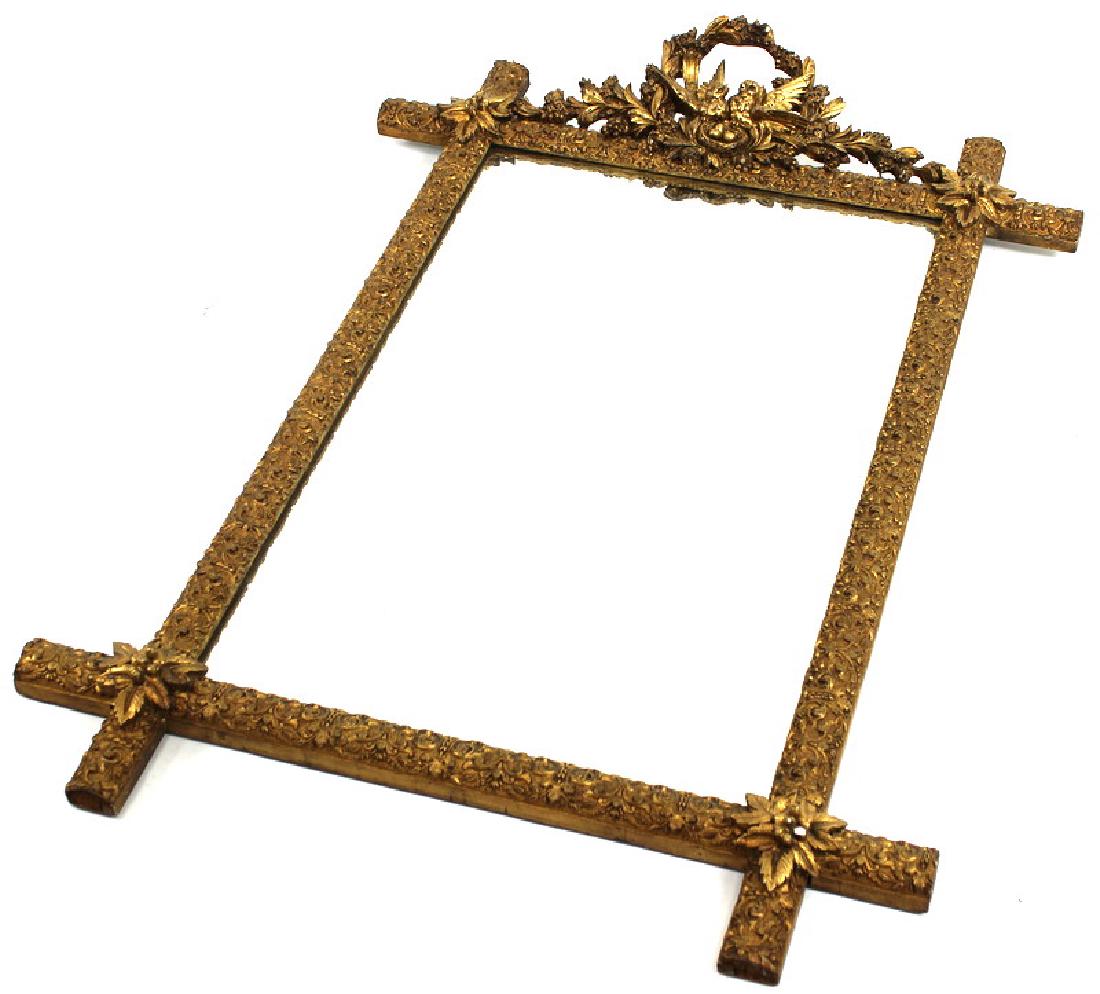 Antique, French, Mirror, Vanity Size. (1 of 8)