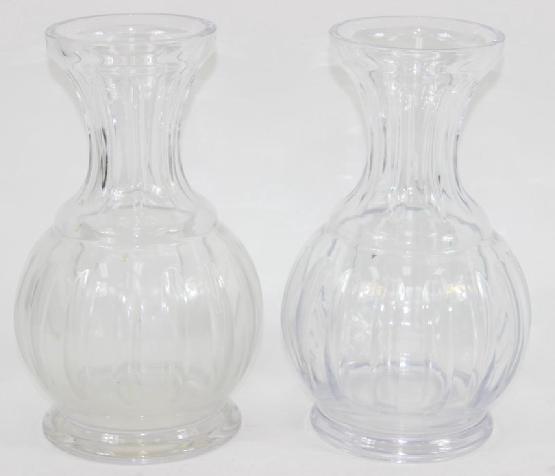 Large, Baccarat Vases. Unsigned. (1 of 2)