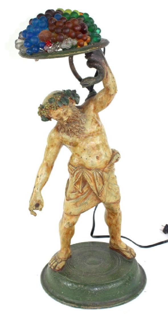 French Bronze Goddess Lamp. (1 of 7)