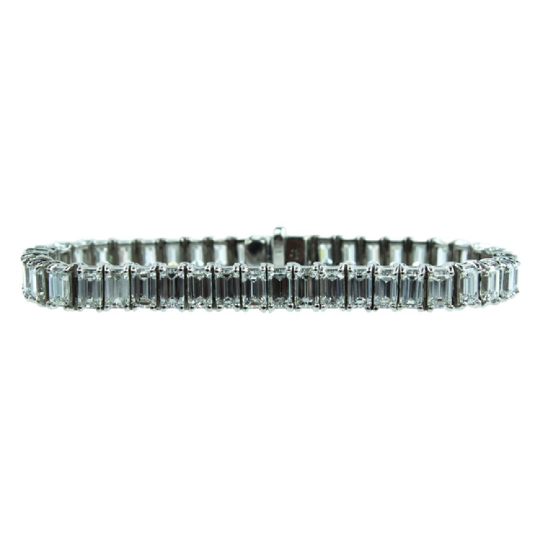 Important Platinum 17.39 Diamond Bracelet (1 of 2)
